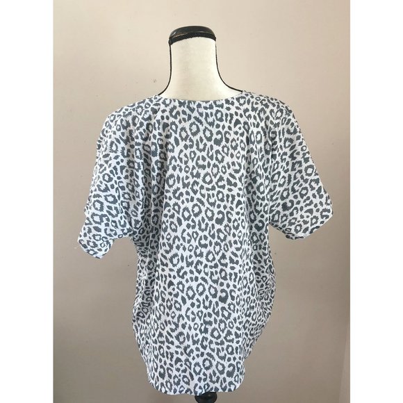 Emerson Fry India collection grey leopard button down shirt - Picture 5 of 6